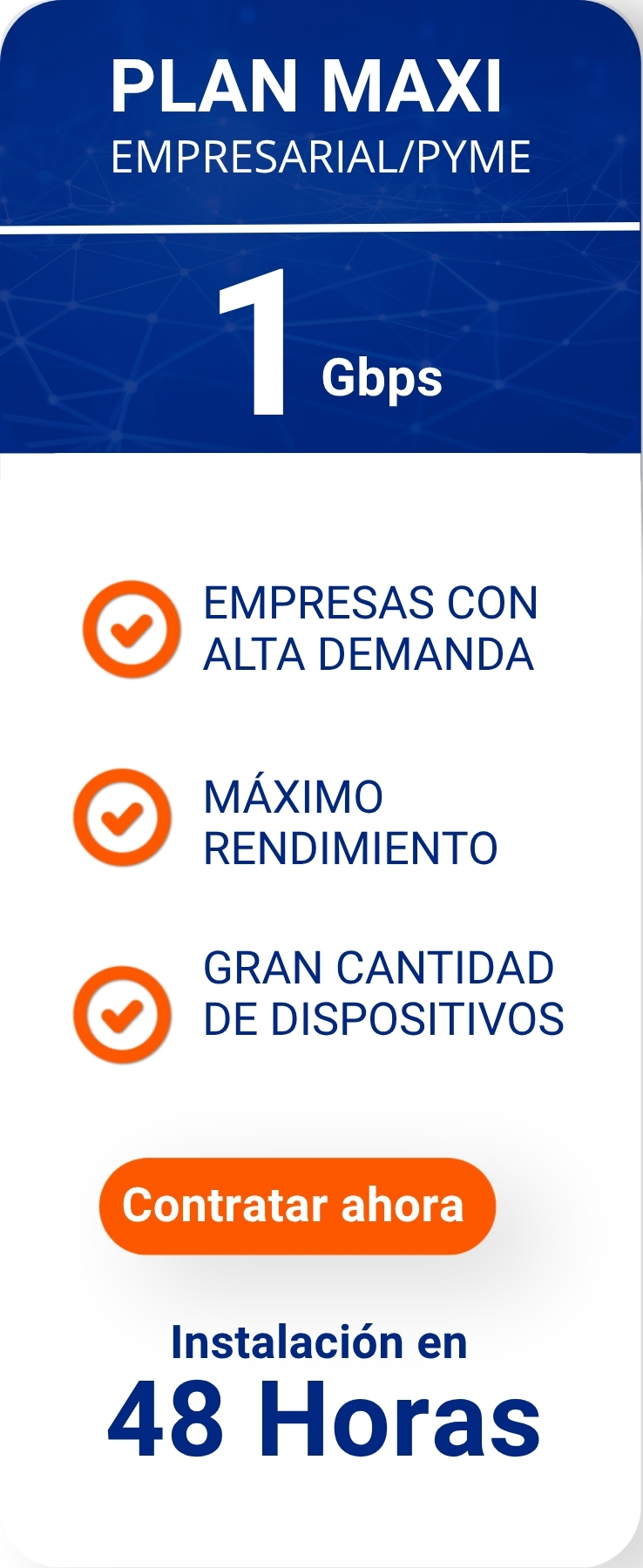 Planes internet empresarial 1gbps