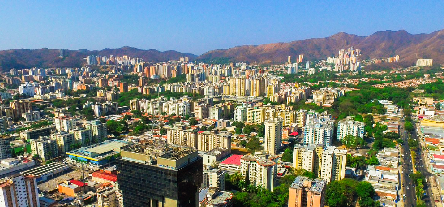 Vista aerea de valencia, venezuela